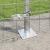 Gard Euro cu 7 stâlpi flanșați 1.6x10 m Oțel galvanizat GartenMobel Dekor