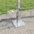 Gard Euro cu 7 stâlpi flansați 0.6x10 m Oțel galvanizat GartenMobel Dekor