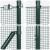 Set de stâlpi de gard Set de 2 Verde Metal 10 x 1 m Rezistent GartenMobel Dekor