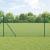 Set de stâlpi de gard Set de 2 Verde Metal 10 x 1 m Rezistent GartenMobel Dekor