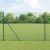 Gard din sârmă sudată cu 7 stâlpi Verde 1.6x10 m Oțel GartenMobel Dekor