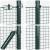 Set de stâlpi de gard din PVC verde de la Set de 2 25 x 0.5 m GartenMobel Dekor