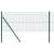 Set de stâlpi de gard din PVC verde de la Set de 2 25 x 0.5 m GartenMobel Dekor