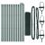Gard din plasă sudată cu 13 stâlpi verde 0.8x25 m metal GartenMobel Dekor