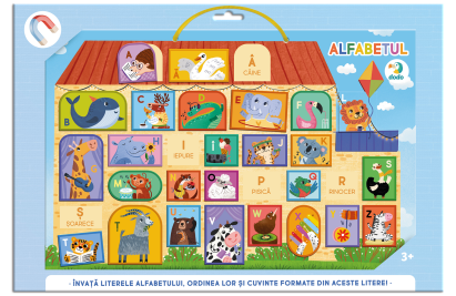 Tablita magnetica cu alfabetul ( limba romana) PlayLearn Toys