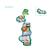 Set magnetic - Prietenii din jungla PlayLearn Toys