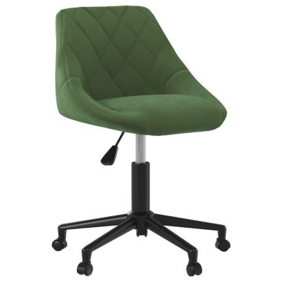 Scaun de masă pivotant, verde închis, catifea (335487) GartenMobel Dekor