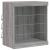 Servantă cu lumini LED, gri sonoma, 142,5x37x67 cm GartenMobel Dekor