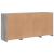 Servantă cu lumini LED, gri sonoma, 142,5x37x67 cm GartenMobel Dekor