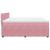 Pat box spring cu saltea, roz, 180x200 cm, catifea GartenMobel Dekor