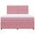 Pat box spring cu saltea, roz, 180x200 cm, catifea GartenMobel Dekor