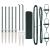 Set de Stâlpi de Gard Set de 2 Verde GartenMobel Dekor
