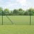 Set de stâlpi de gard Set de 2 Verde Metal acoperit cu PVC GartenMobel Dekor
