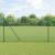 Gard din sârmă sudată cu 7 stâlpi spike Verde 1.6x10 m Oțel GartenMobel Dekor