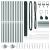Set de Stâlpi de Împrejmuire PVC Set de 2 Verde PVC 25 x 1.5 m GartenMobel Dekor