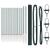 Set de Stâlpi de Împrejmuire PVC Set de 2 Verde PVC 25 x 1.5 m GartenMobel Dekor