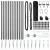 Set de Stâlpi de Gard Set de 2 Gri Plastic 25 x 1 m Simplu GartenMobel Dekor