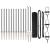 Set de Stâlpi de Gard Set de 2 Gri Plastic 25 x 1 m Simplu GartenMobel Dekor