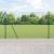 Gard din Sârmă Sudată cu 7 Stâlpi Flansa Verde 1.4x10 m Oțel GartenMobel Dekor