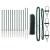 Set de garduri Set de 2 Verde pădure Oțel galvanizat 25 x 0.5 m GartenMobel Dekor