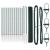 Set de Împrejmuire Set de 2 Verde Întunecat Metal GartenMobel Dekor