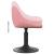Scaun Bar Roz 46x44x(62,5-77,5) cm Catifea GartenMobel Dekor