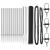 Set de Împrejmuire Set de 2 Gri Metal, Plastic 25 x 1.2 m GartenMobel Dekor