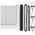 Set de garduri Set de 2 Gri Metal Standard Durabil GartenMobel Dekor