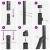 Set de garduri Set de 2 Gri Metal Standard Durabil GartenMobel Dekor
