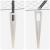 Set de garduri Set de 2 Gri Metal Standard Durabil GartenMobel Dekor