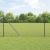 Gard hexagonal  Gri 1.4x50 m Oțel, Stâlpi de gard  cu piuneză 13 buc Ø32 mm 160 cm Oțel galvanizat GartenMobel Dekor