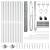 Set de Gard Set de 2 Oțel Galvanizat 25 x 1.2 m Durabil GartenMobel Dekor