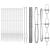 Set de Gard Set de 2 Oțel galvanizat 25 x 1,5 m Durabil GartenMobel Dekor