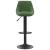 Scaun de bar, verde închis, catifea GartenMobel Dekor