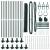 Set de Gard 2 buc Verde pădure Oțel 25 x 1 m Durabil GartenMobel Dekor