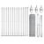 Set de Garduri Set de 2 Oțel Galvanizat 25 x 0.5 m Rezistent GartenMobel Dekor