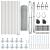 Set de Garduri Set de 2 Oțel Galvanizat 25 x 0.5 m Rezistent GartenMobel Dekor