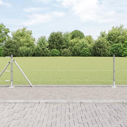 Set de Garduri Set de 2 Oțel Galvanizat 25 x 0.5 m Rezistent GartenMobel Dekor