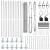Set gard Set de 2 Oțel galvanizat 25 x 1.2 m Rezistent GartenMobel Dekor