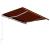 Copertină retractabilă manual, portocaliu & maro, 350 x 250 cm GartenMobel Dekor
