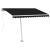 Copertină autonomă retractabilă manual, antracit, 350x250 cm GartenMobel Dekor