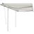 Copertină retractabilă manual cu stâlpi, crem, 3,5x2,5 m GartenMobel Dekor