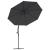 vida XL Pânză de schimb umbrelă de soare consolă, negru, 350 cm GartenMobel Dekor