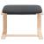 Scaun de relaxare cu taburet, gri deschis, textil GartenMobel Dekor