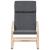 Scaun de relaxare cu taburet, gri deschis, textil GartenMobel Dekor