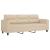 Set de canapele cu perne, 3 piese, crem, microfibră GartenMobel Dekor