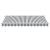 Copertină retractabilă manual, antracit/alb, 350x250 cm GartenMobel Dekor