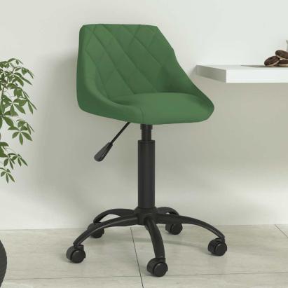 Scaun de bucătărie, verde închis, catifea GartenMobel Dekor