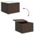 Set de canapea  din 4 piese cu perne maro din poliratan, Canapea din 2 piese  pentru grădină cu depozitare și perne maro din poliratan GartenMobel Dekor