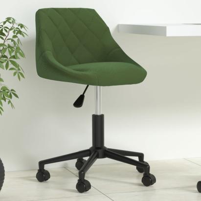 Scaun de birou pivotant, verde închis, catifea GartenMobel Dekor